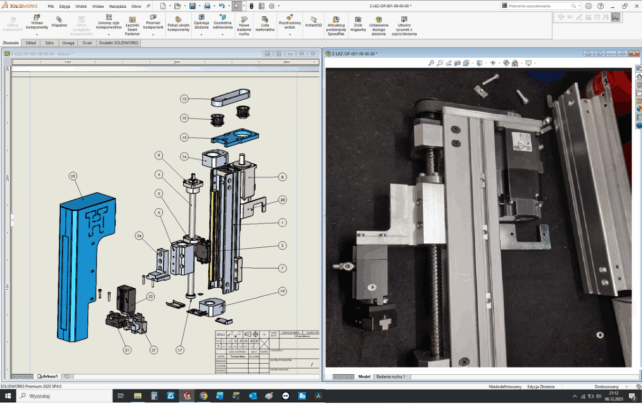 Weryfikacja konstrukcji - Model 3D vs rzeczywistość